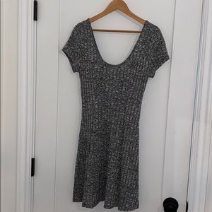 Grey flowy dress